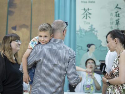 Családi látogatók az EXPO-n